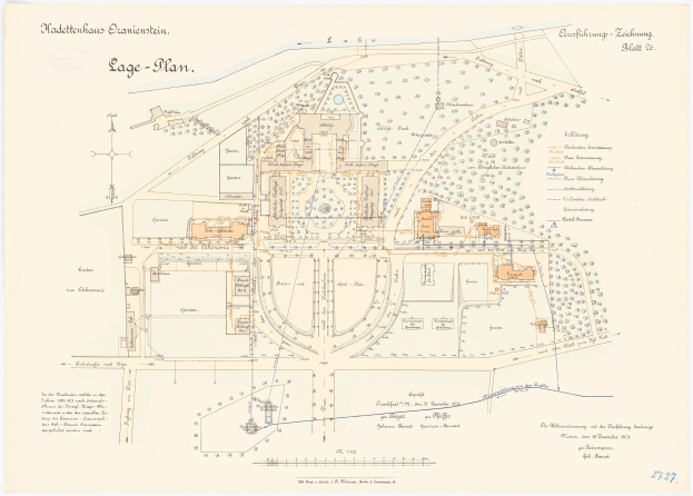 Eine detaillierte Karte von Köln, Deutschland, mit einer Zeichnung eines Gebäudes auf einem Stück Papier, einschließlich Text über die Geschichte, Kultur und Sehenswürdigkeiten der Stadt.