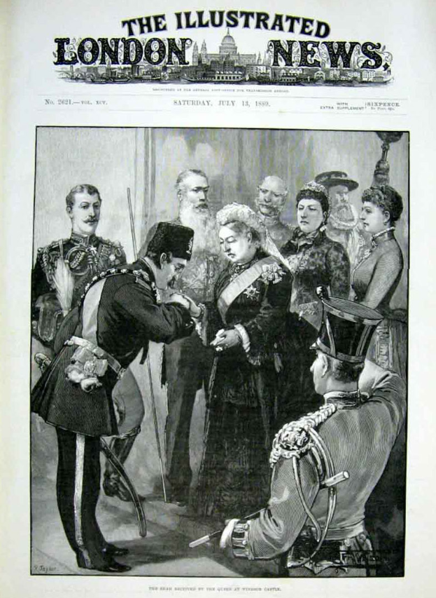 Ein altes Buch mit einem Schwarz-Weiß-Foto von Queen Elizabeth II und Prinz Philip, Duke of Edinburgh, auf dem Cover, betitelt mit 'The Illustrated London News'.